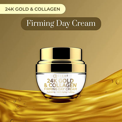 24K Gold &amp; Collagen Daily Face Moisturizer - Dermatologist Tested, Reduces Fine Lines, Anti-Aging, Clean Beauty, Cruelty-Free Korean Skincare, All Skin Types - 1.69 Oz by Korean Skin Care