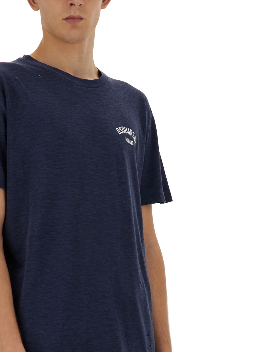 Dsquared Men T-Shirt With Logo by Luosophy