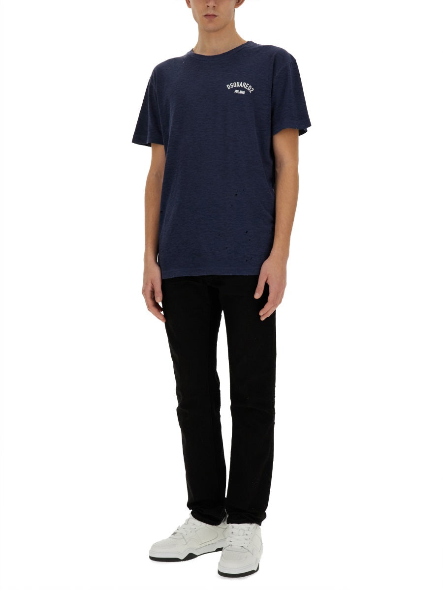 Dsquared Men T-Shirt With Logo by Luosophy