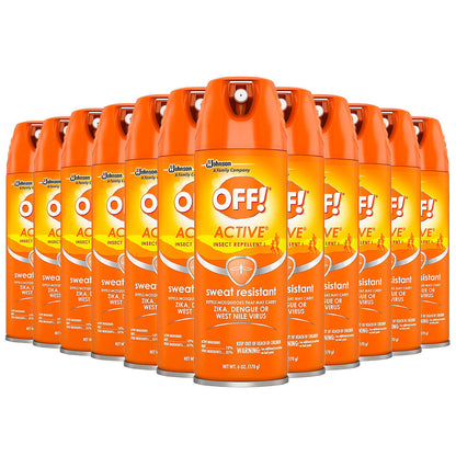 Off! Active Insect Repellent Spray Sweat Resistant 6 oz by Pasteur Pharmacy