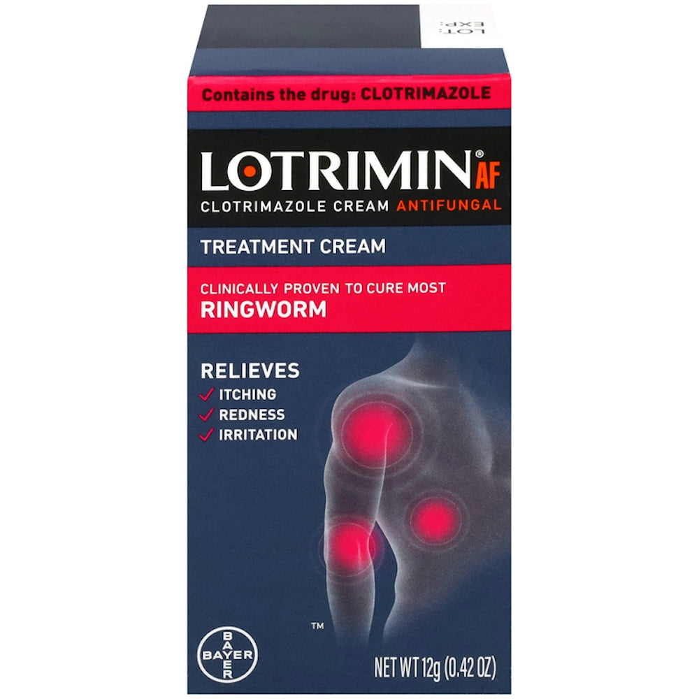 Lotrimin AF Ringworm Antifungal Cream - Clotrimazole 1% Formula, 0.42 oz by Pasteur Pharmacy