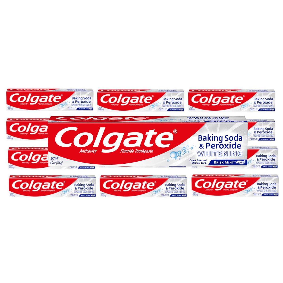 Colgate Baking Soda and Peroxide Whitening Toothpaste – Brisk Mint, 4 oz by Pasteur Pharmacy