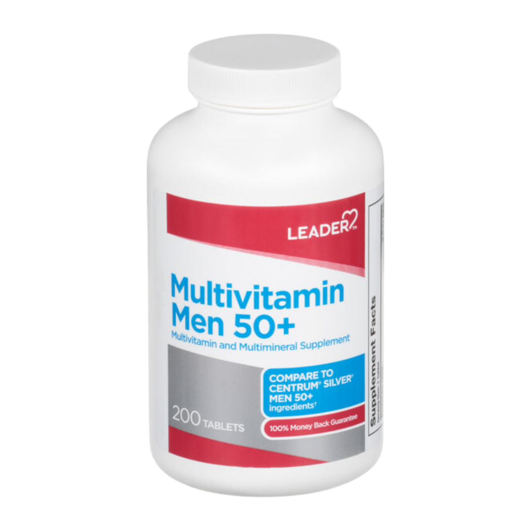 Leader Multivitaminas Hombre 50+ 200 Tabletas by Farmacias Savia