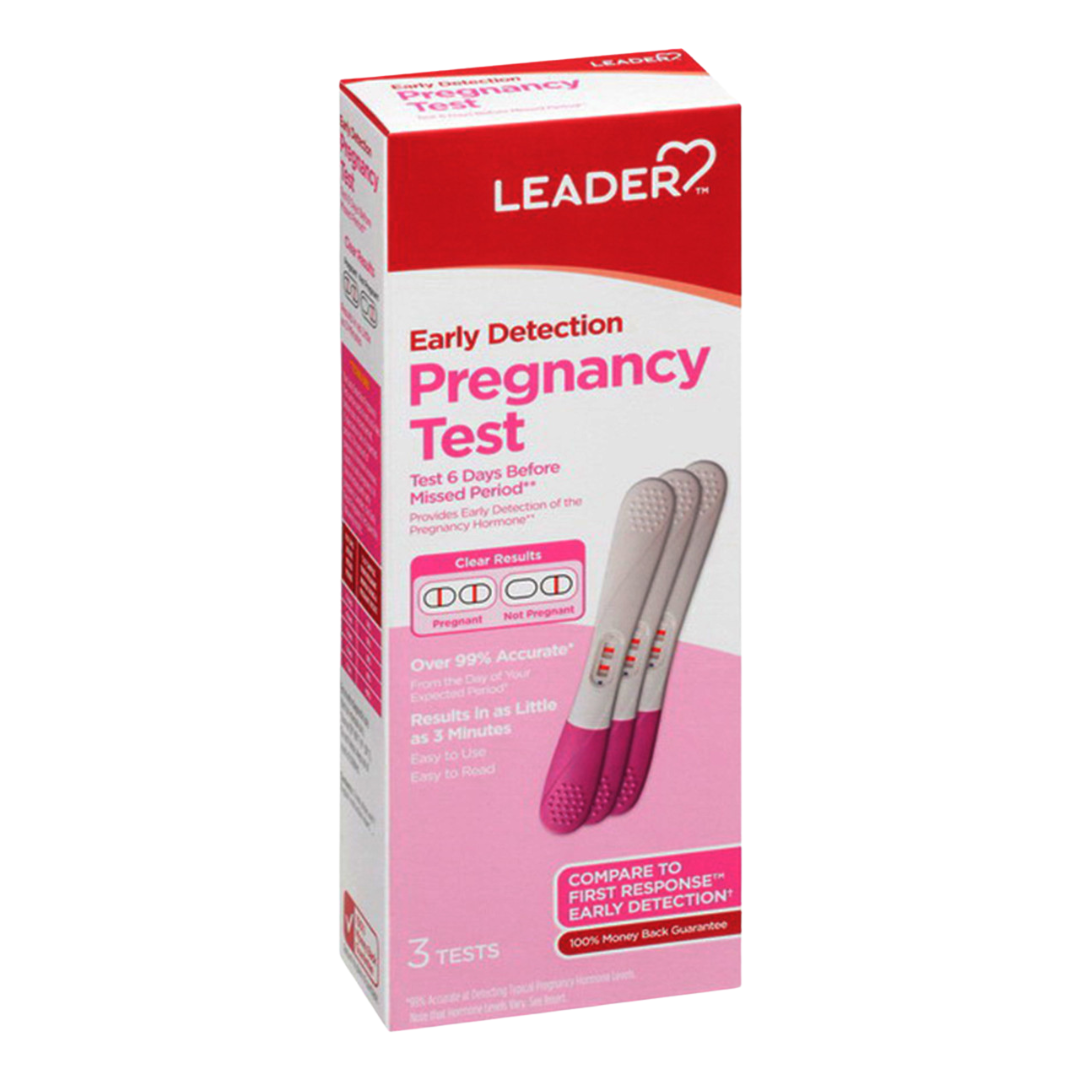 Leader Early Detection Pregnancy Test (3 Count) by Farmacias Savia