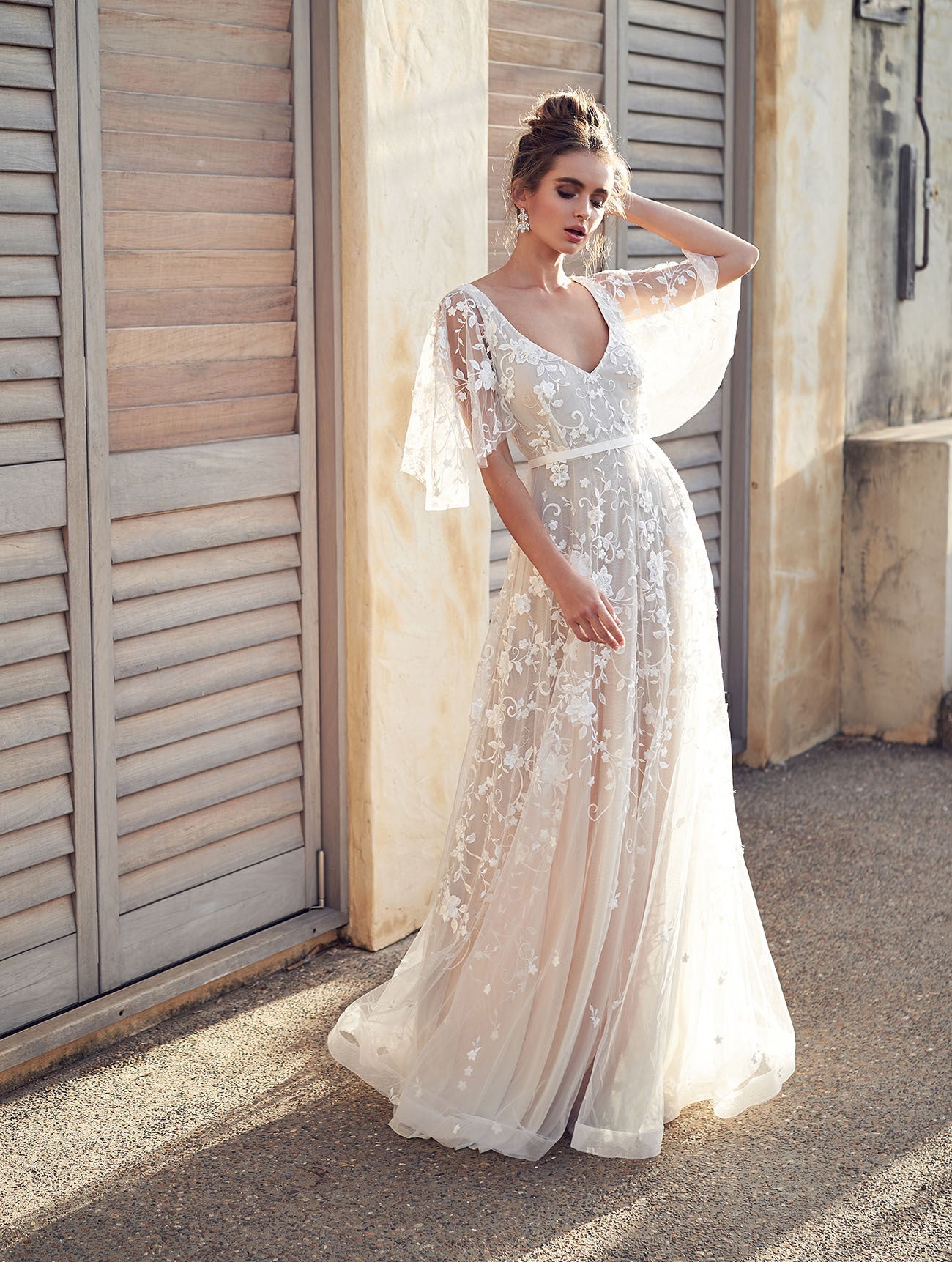 Women Fall Dress Sexy Lace V neck Backless Dress by Ragazza
