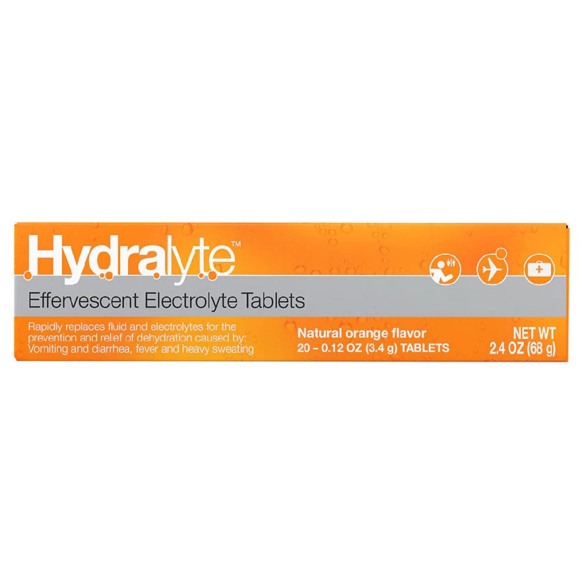 Hydralyte Effervescent Electrolyte Tablets, Natural Orange Flavor by Pasteur Pharmacy