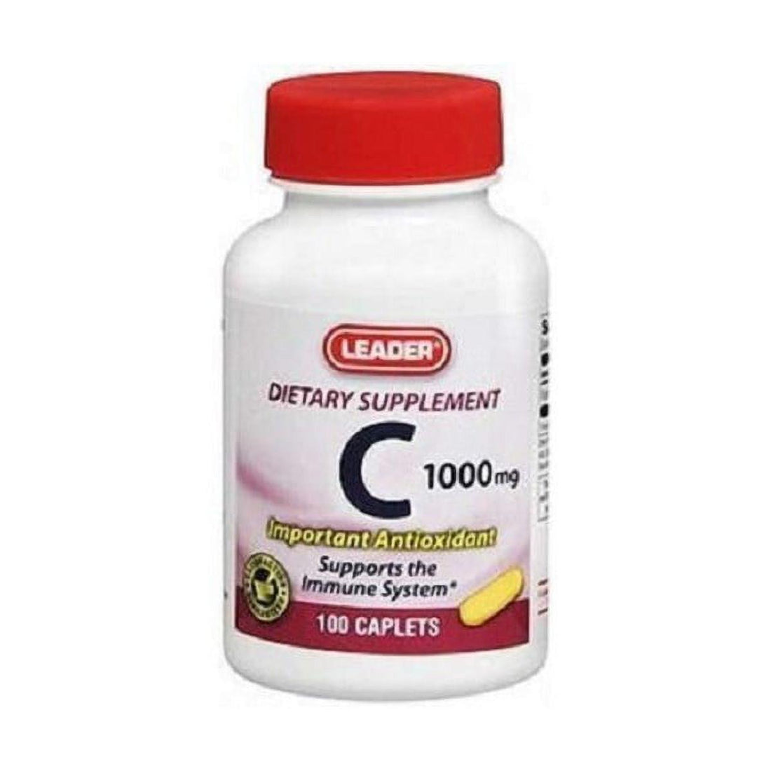 Leader Vitamin C 500 mg, High Potency Immune Support &amp; Antioxidant, 100 Tablets by Pasteur Pharmacy