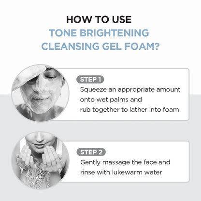 Madagascar Centella Tone Brightening Cleansing Gel Foam, 125Ml by Korean Skin Care