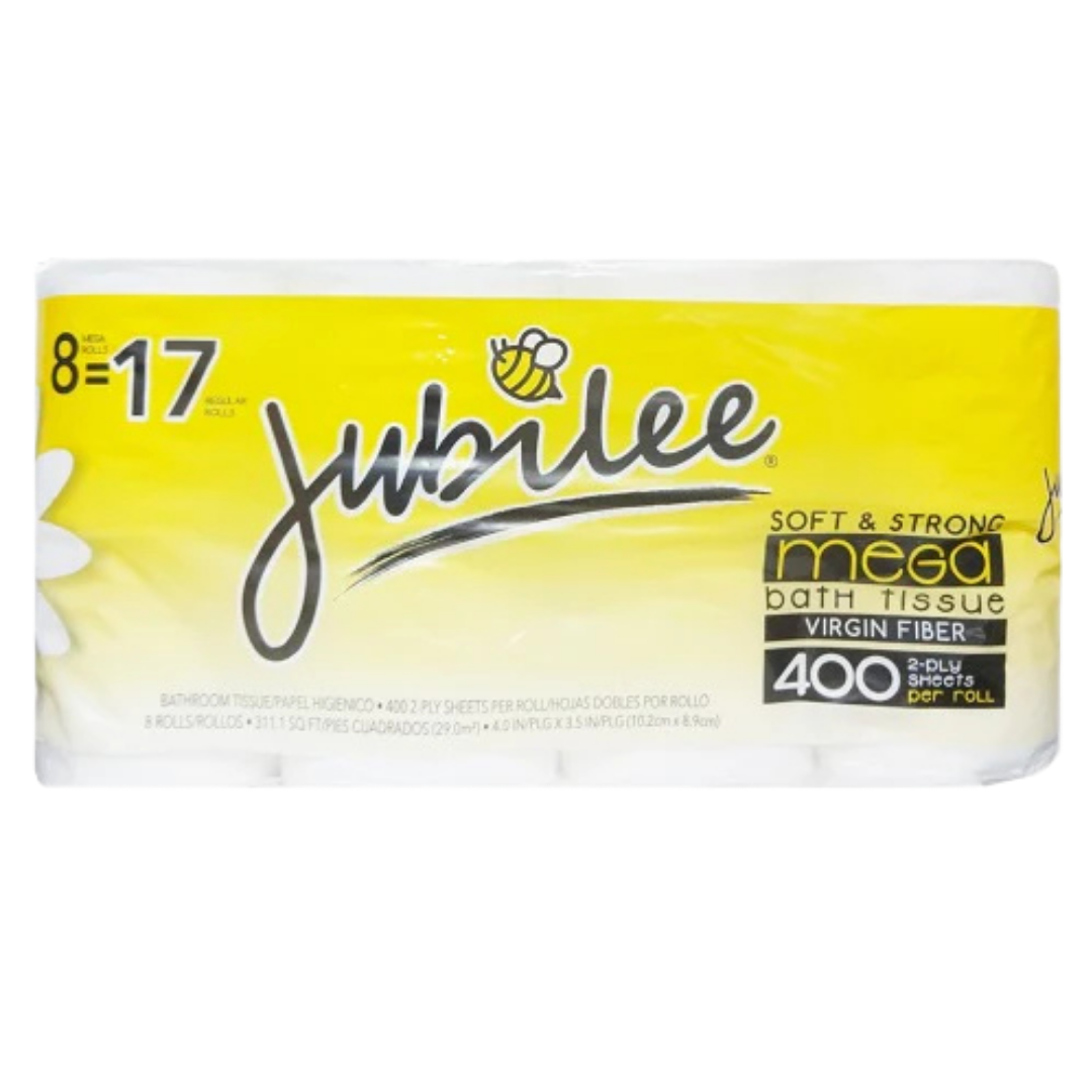 Jubilee Bathroom Tissue 8-Pack (400 Sheets/Roll) by Farmacias Savia