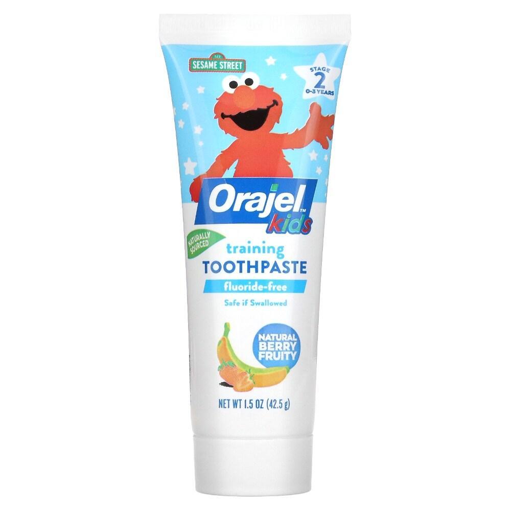 Orajel Toddler Training Toothpaste Sesame Street Berry Fun 1.5 Oz by Pasteur Pharmacy