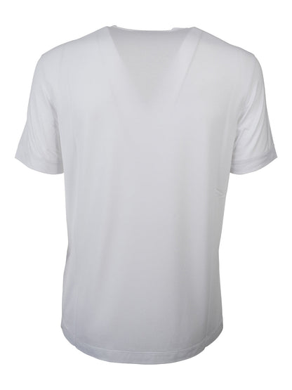 Giorgio Armani Men Asv Stretch-Viscose T-Shirt With Signature Logo