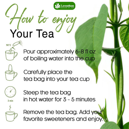 Premium Gymnema Leaf Tea Bags for Diabetics, 100% Natural &amp; Pure from Gymnema Leaves. by FreshDrinkUS - Natural and Premium Herbal Tea