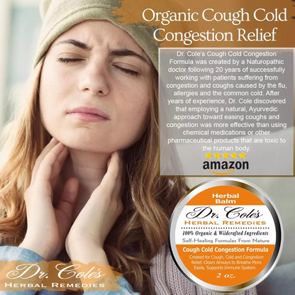 26 - Dr. Cole’s Organic Cough Cold Congestion Relief Balm by COLEHERBALS LLC