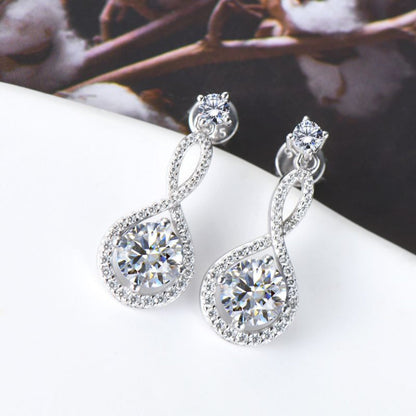 1 Carat Sparkala™ Pure Sterling Silver Earrings by Sparkala