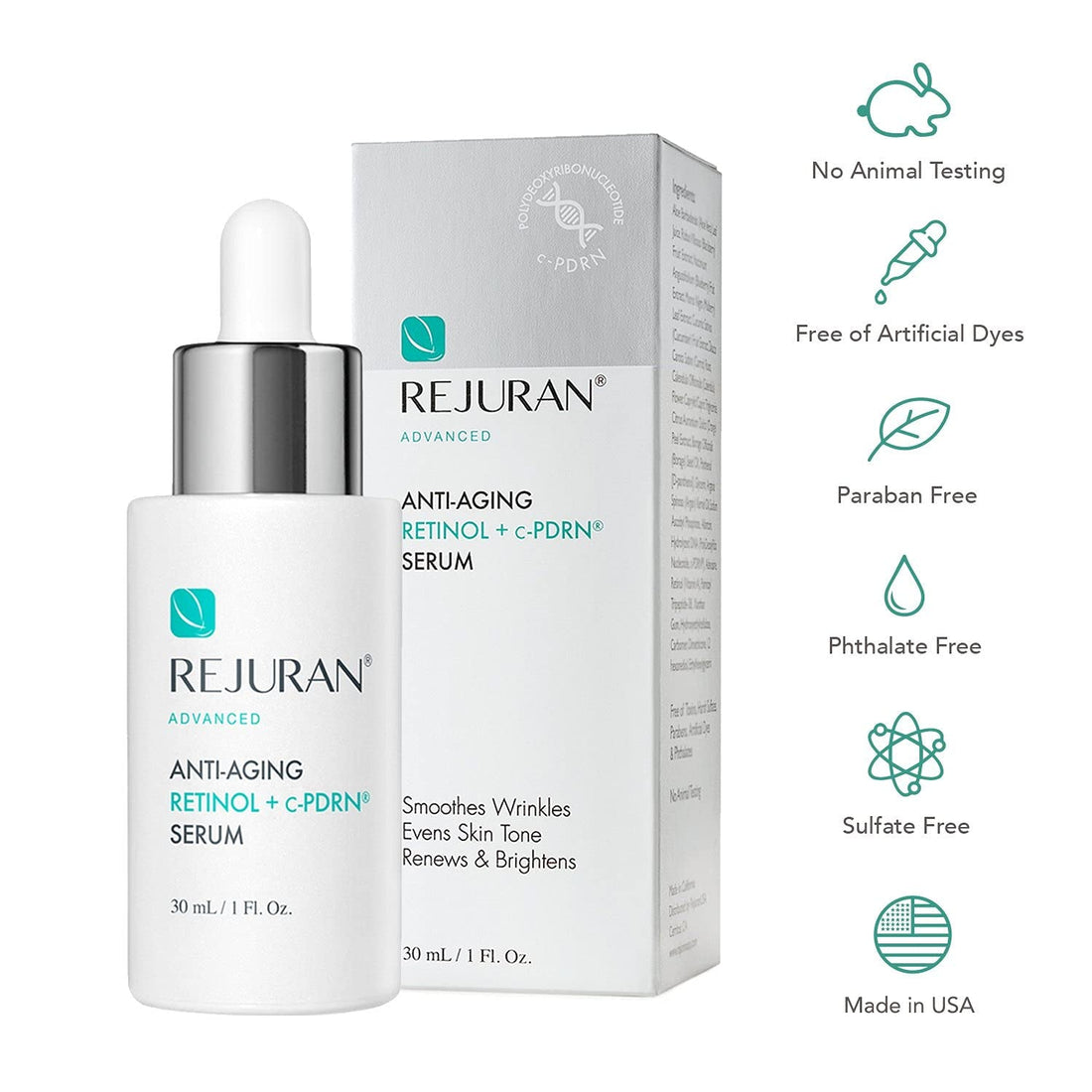 ® Advanced Anti-Aging Retinol + C-Pdrn® Serum - Boosting Facial Serum for Firmness, Radiance and Anti-Wrinkle Care, Clinically Developed (1.01 Fl Oz) by Korean Skin Care