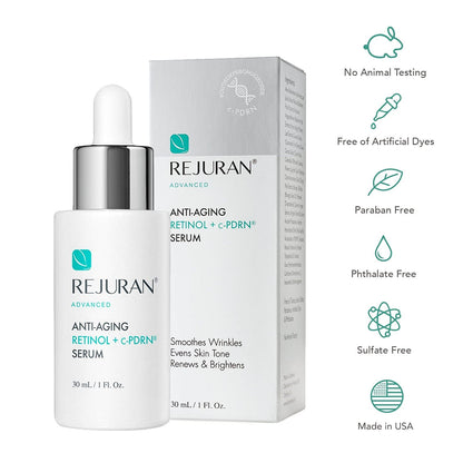 ® Advanced Anti-Aging Retinol + C-Pdrn® Serum - Boosting Facial Serum for Firmness, Radiance and Anti-Wrinkle Care, Clinically Developed (1.01 Fl Oz) by Korean Skin Care