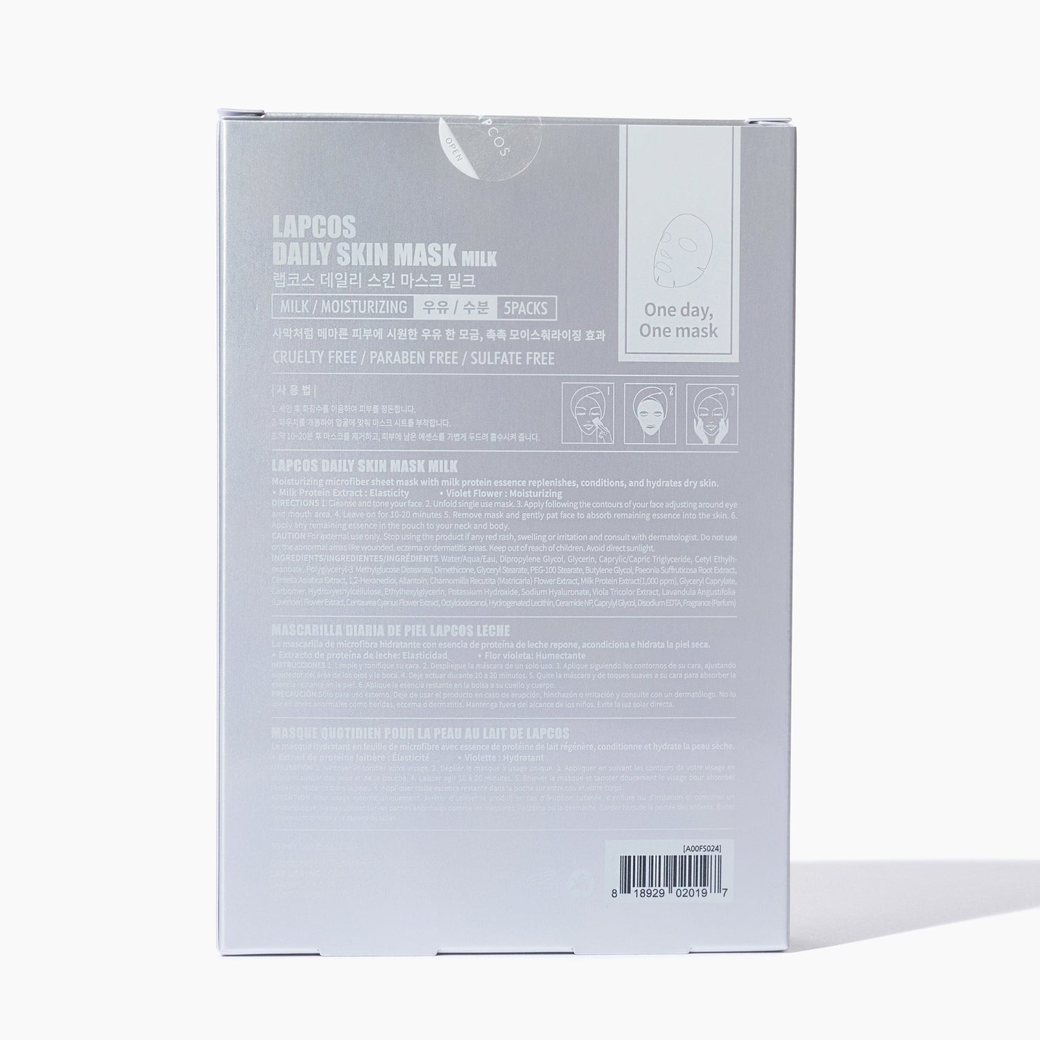 Daily Milk Mask - Hydrating Sheet Mask by LAPCOS