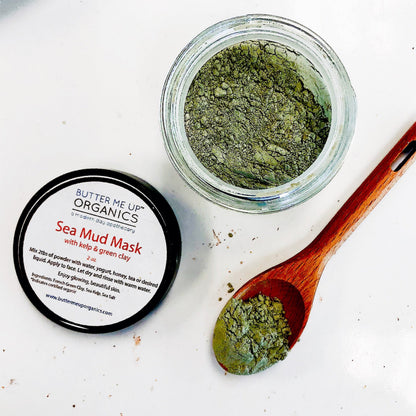Sea Mud Mask / French Green Clay Kaolin Clay by Butter Me Up Organics