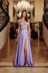 Nox Anabel A1738 Long A-Line Strapless Boned Corset Prom Dress by DiscountDressShop