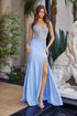 Nox Anabel A1740 Stretch Satin Fitted Evening Prom Gown by DiscountDressShop