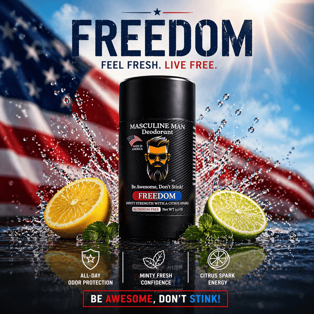 ALPHA SAVER PACK (4 DEODORANTS) by Masculine Man