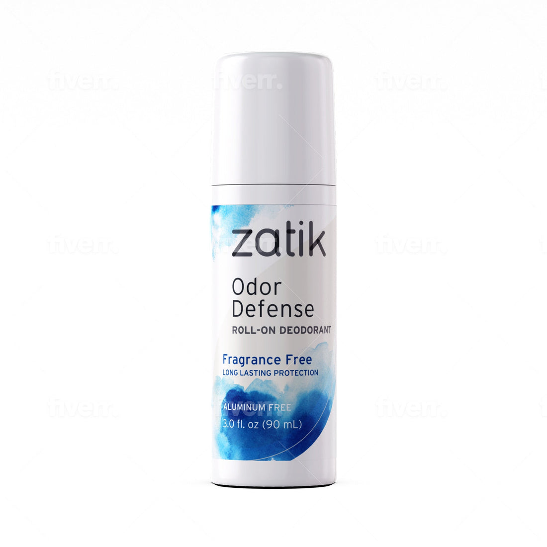 Odor Defense Roll on Deodorant Unscented by Zatik Naturals