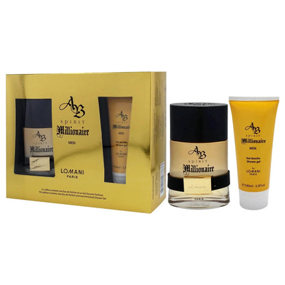 AB Spirit Millionaire Oud By Lomani For Men (2pc Gift Set) by perfumesandrea
