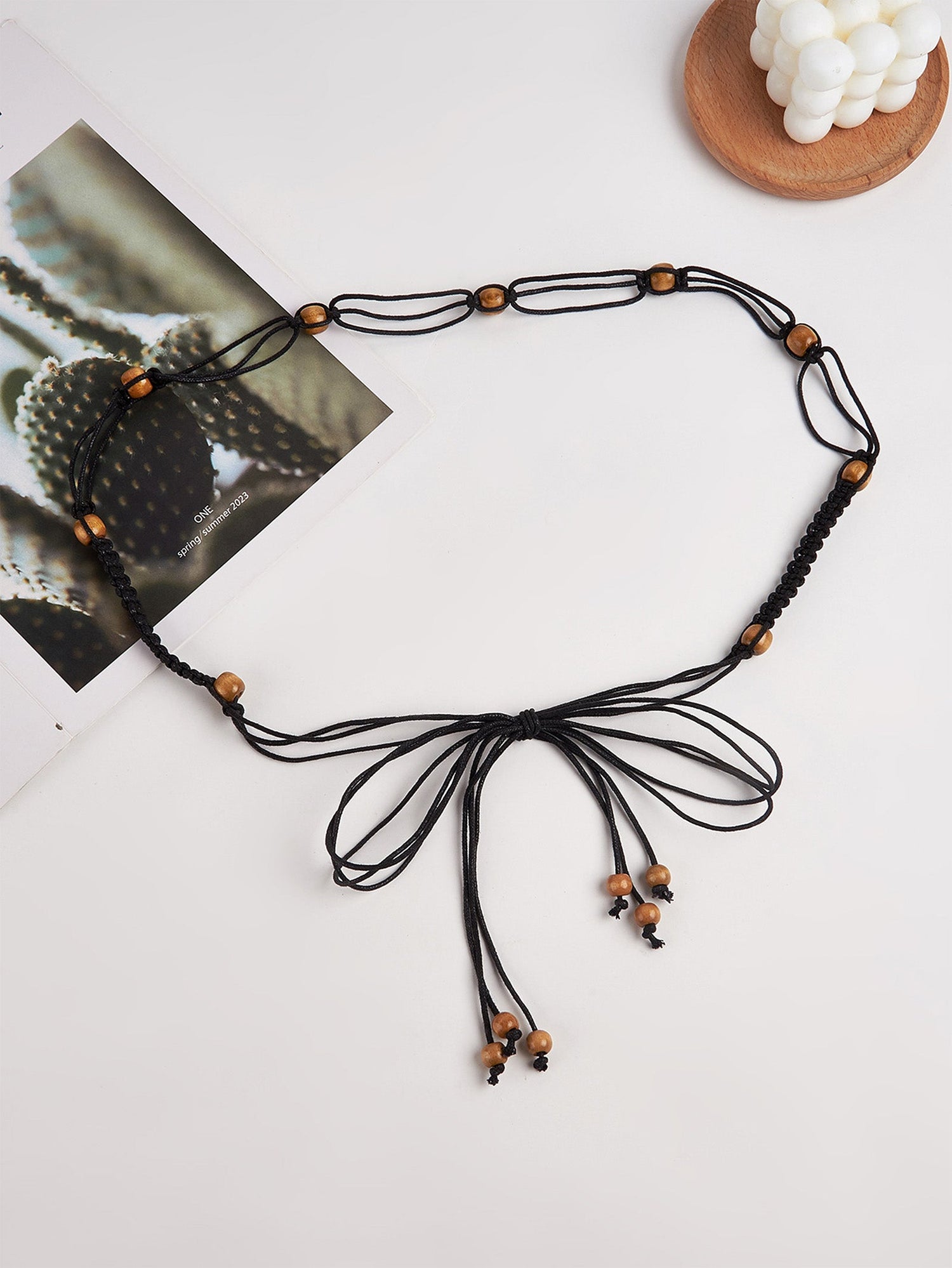 Cotton-Linen Knotted Belt by LINTICO