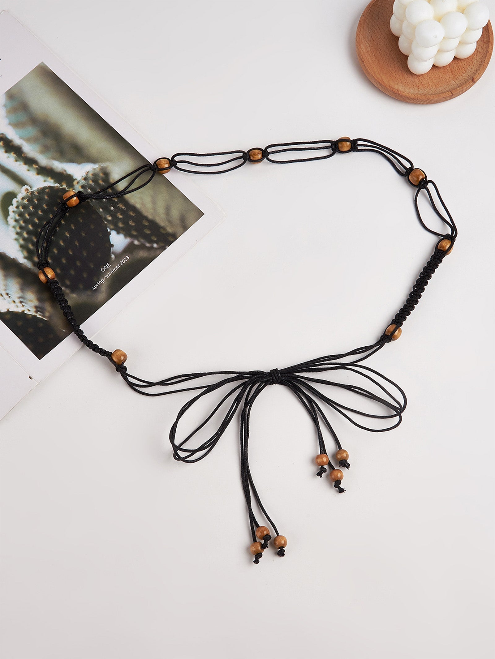 Cotton-Linen Knotted Belt by LINTICO