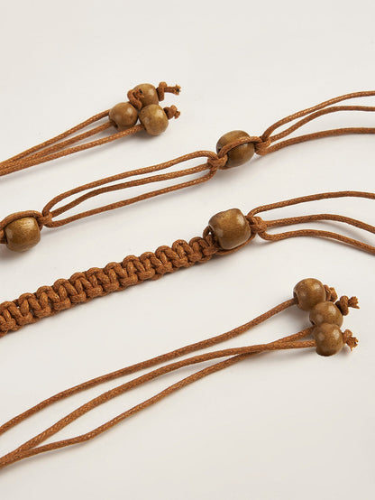 Cotton-Linen Knotted Belt by LINTICO