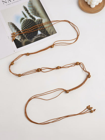 Cotton-Linen Knotted Belt by LINTICO