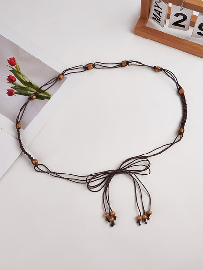 Cotton-Linen Knotted Belt by LINTICO