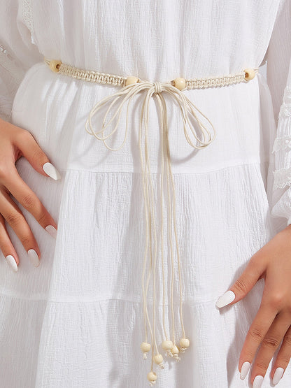 Cotton-Linen Knotted Belt by LINTICO