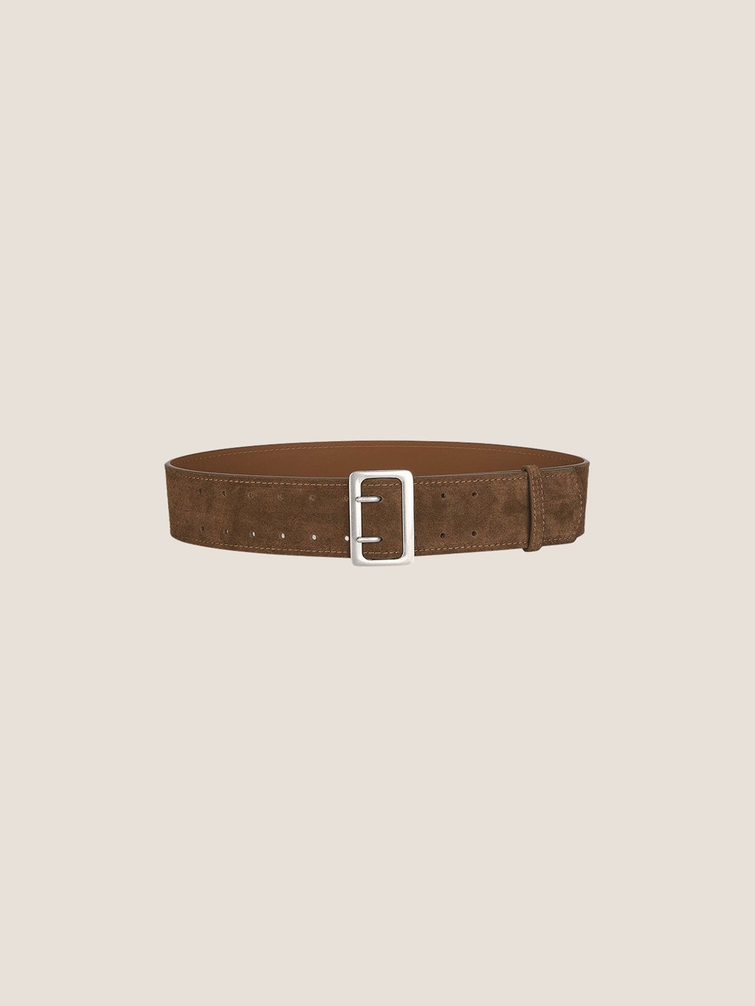 Cowhide Wide Retro Matte Belt by LINTICO