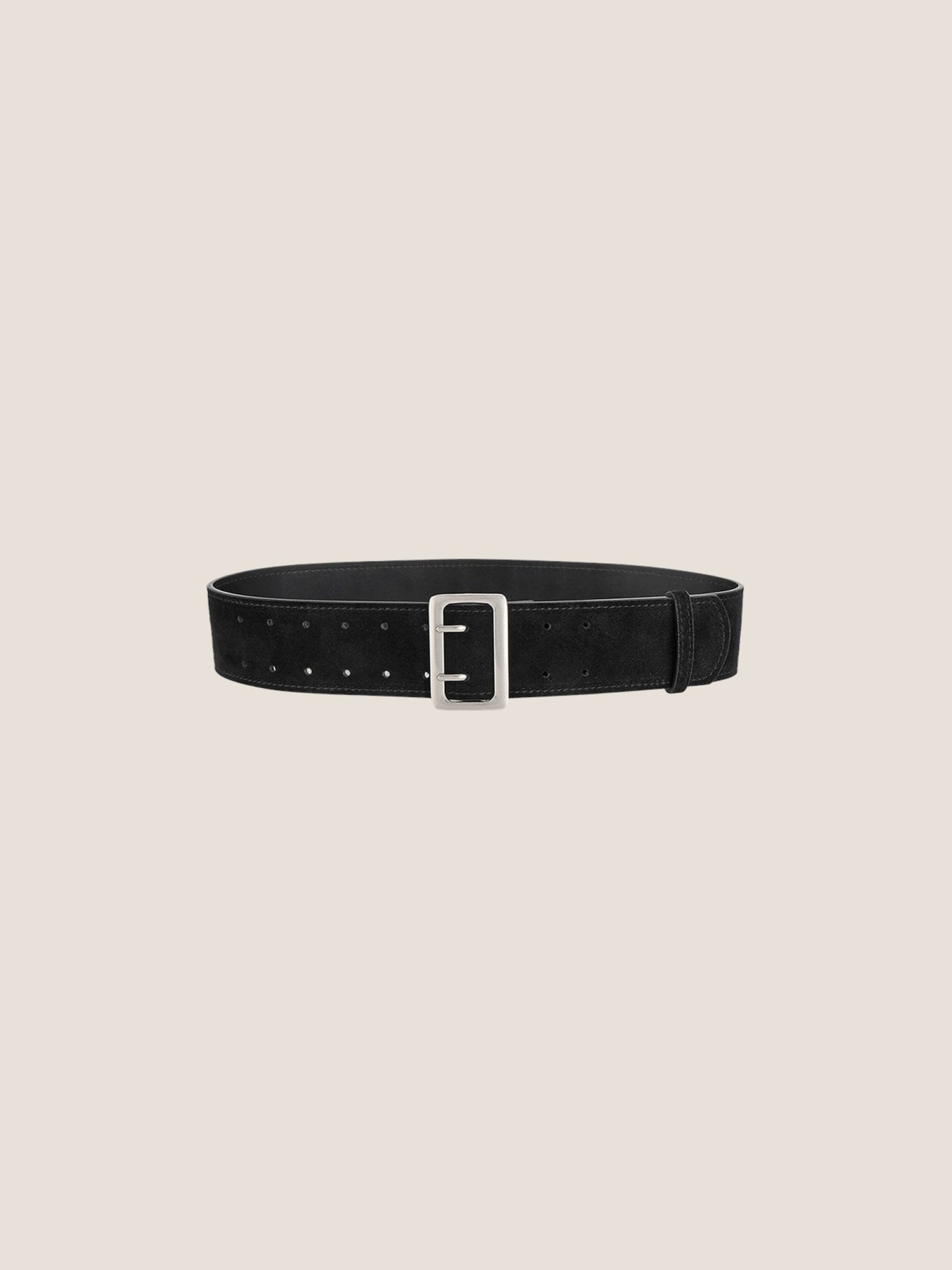 Cowhide Wide Retro Matte Belt by LINTICO