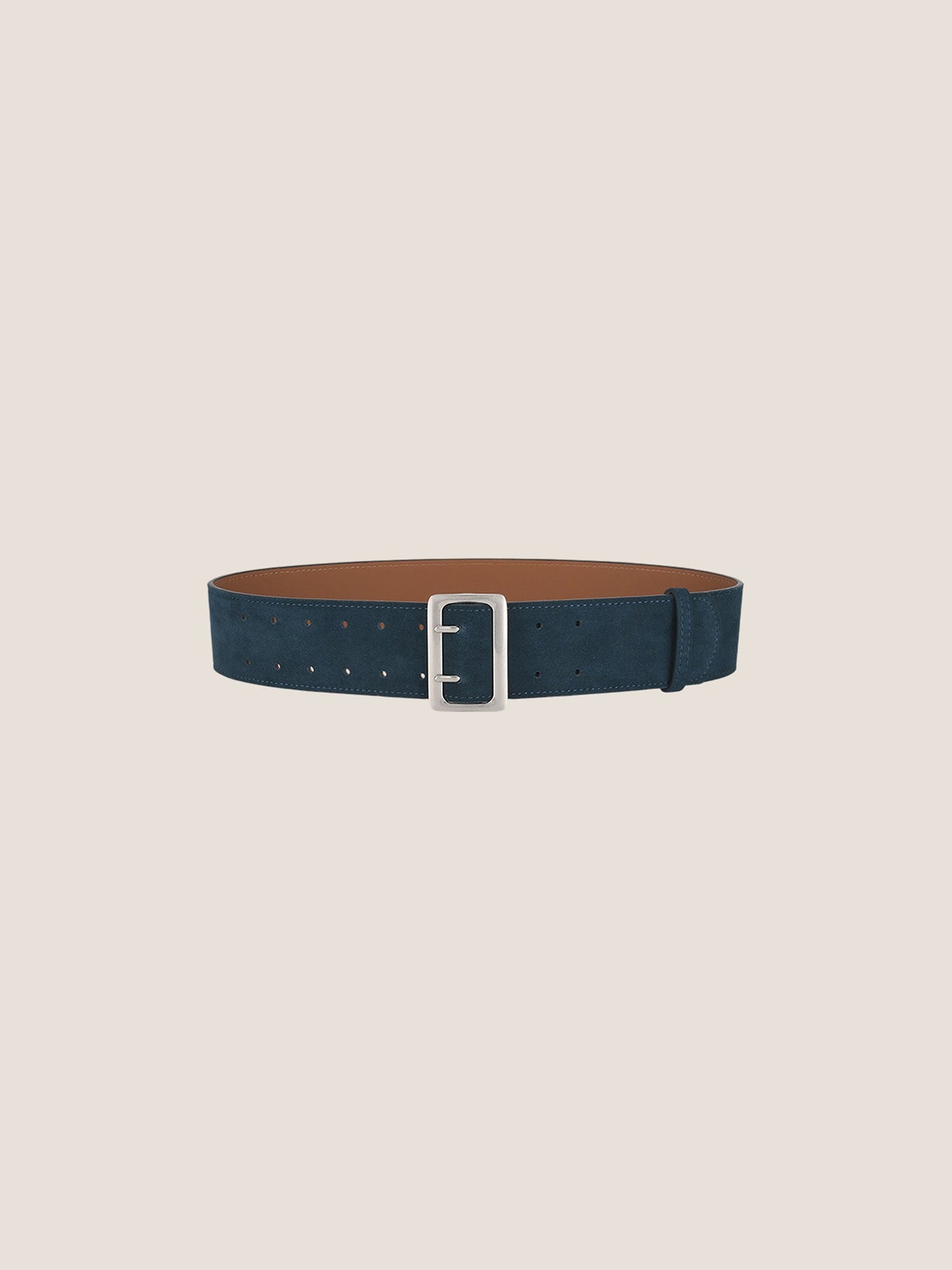 Cowhide Wide Retro Matte Belt by LINTICO