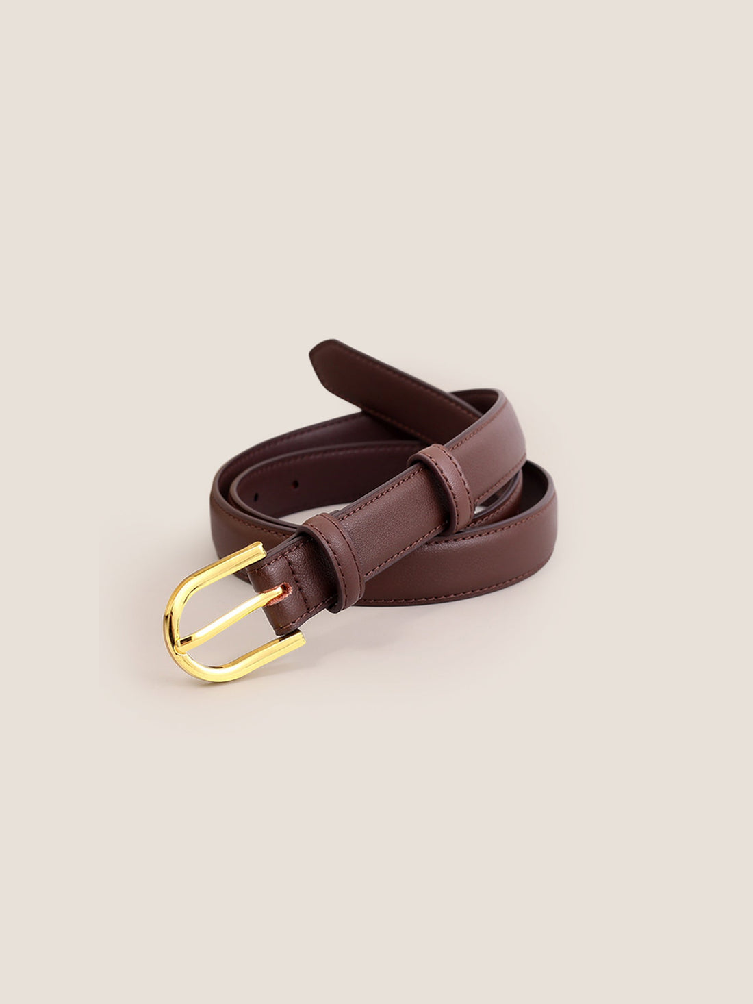 Premium Cowhide Belt With Retro Electroplated Alloy Buckle by LINTICO