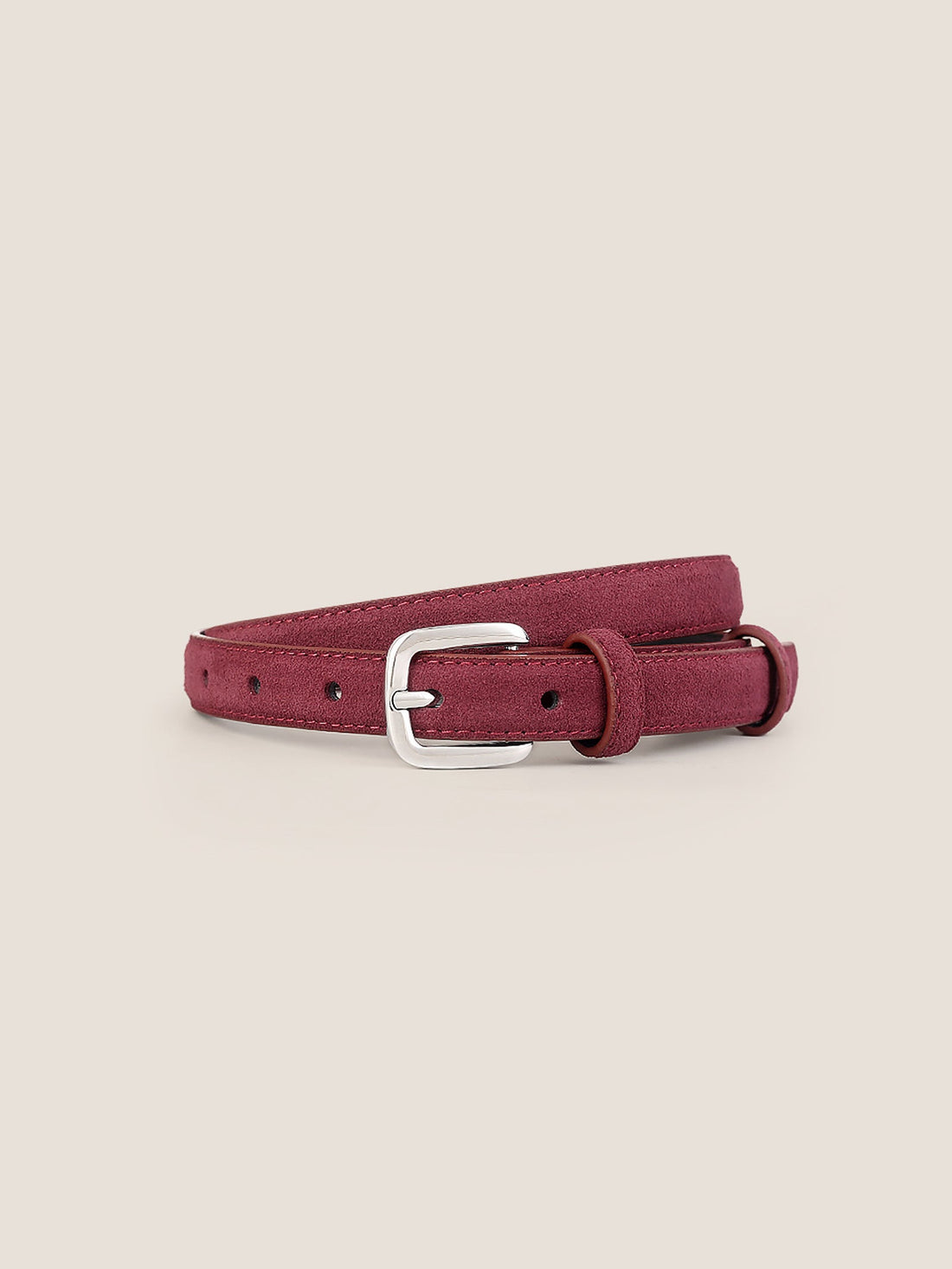 Luxury Suede Decorative Belt With Durable Alloy Buckle by LINTICO