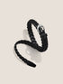 Premium Cowhide Retro Hand-Woven Twisted Thin Belt by LINTICO