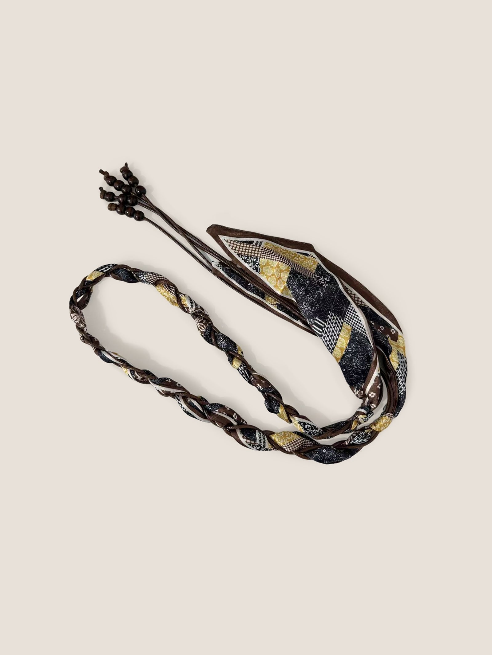 Bohemian Multi-Functional Woven Scarf Belt With Ethnic Prints by LINTICO