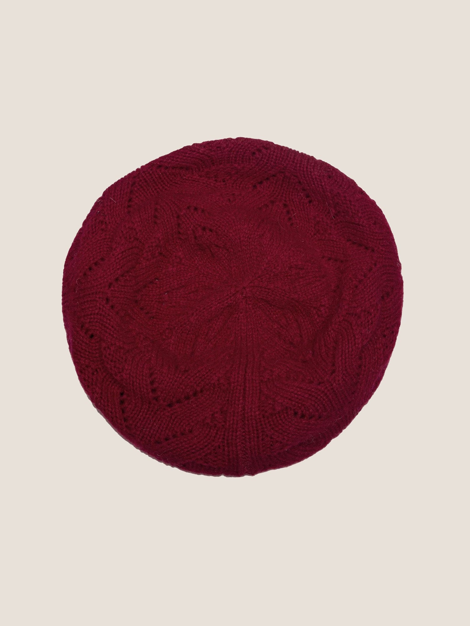 100% Wool Hand-Knit Beret by LINTICO