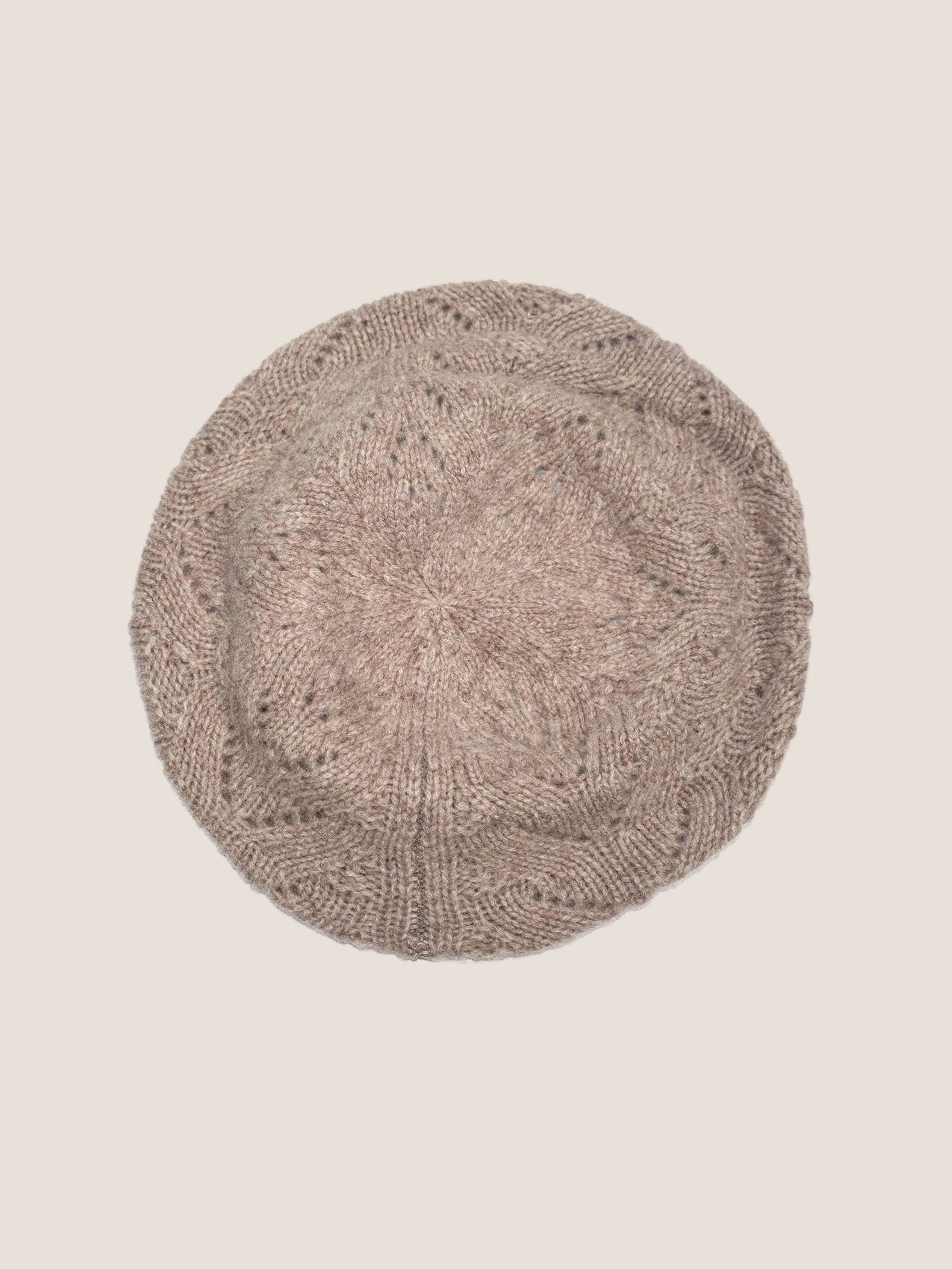 100% Wool Hand-Knit Beret by LINTICO