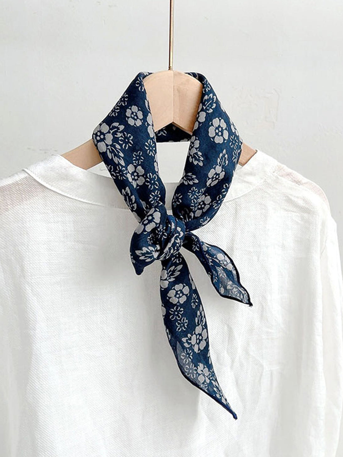 Ramie Vintage Print Handkerchief by LINTICO