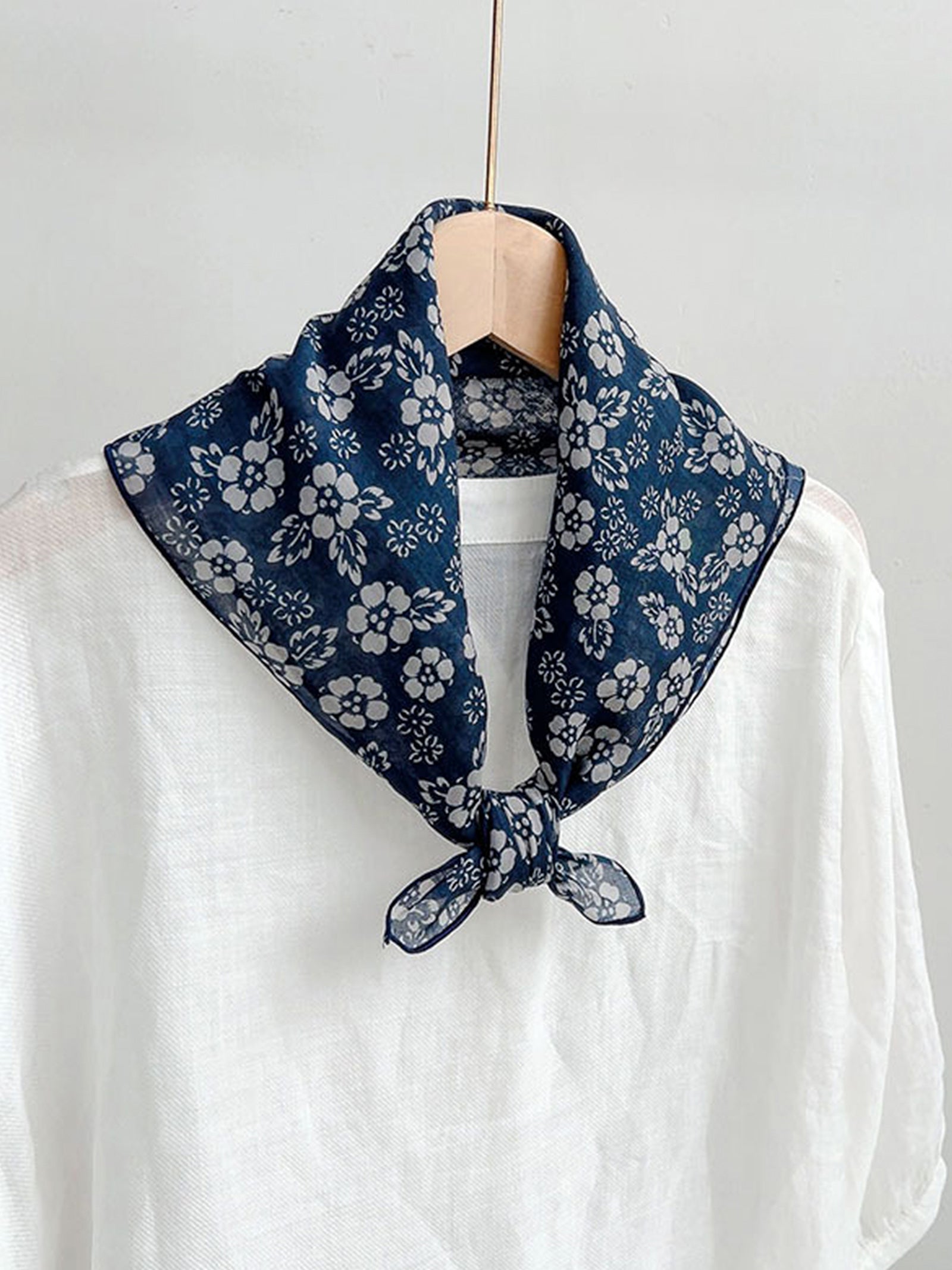 Ramie Vintage Print Handkerchief by LINTICO