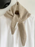 100% Merino Wool Knitted Triangle Scarf by LINTICO