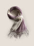 100% Linen Gradient Fringed Light Scarf by LINTICO