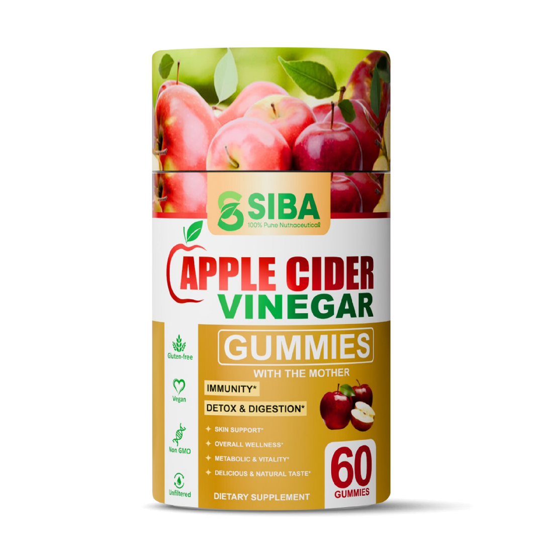 Apple Cider Vinegar Gummies by Siba Vitamins Store