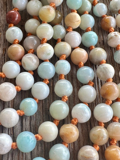 Natural Amazonite Gemstone || Beaded Necklace by CanyonLeaf