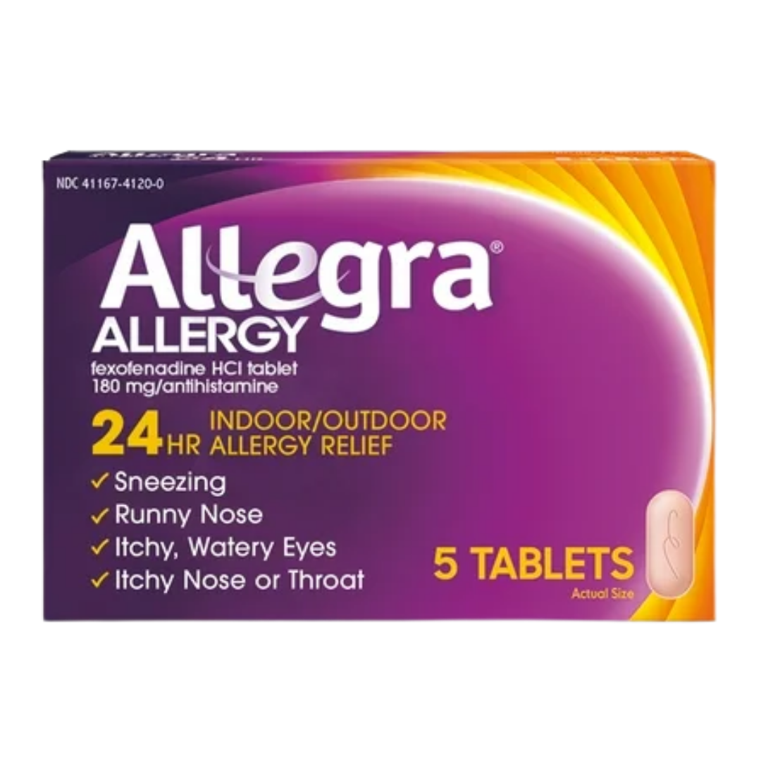 Allegra Allergy Fexofenadine 180 mg Tablets (5 ct) by Farmacias Savia