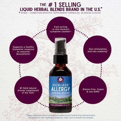 Kick-Ass Allergy, Seasonal Rescue by WishGarden Herbs